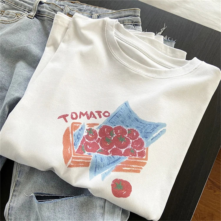 Tomato Print Short Sleeve T-shirt