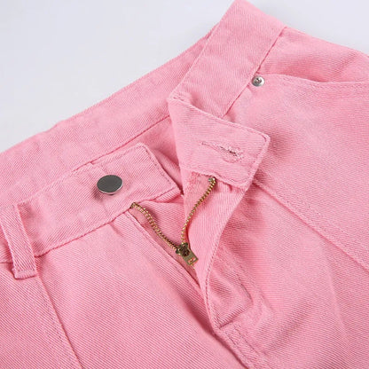 Pink Pocket Cargo Pants