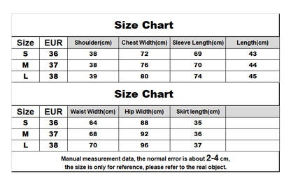 2PCS Long Sleeve Square Collar Top + Mini Tierred Ruffle Skirt