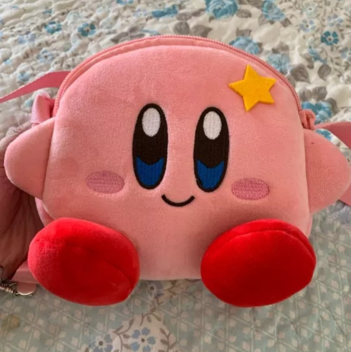 Pink Japanese Anime Cartoon Plush Handbag Messenger Bag