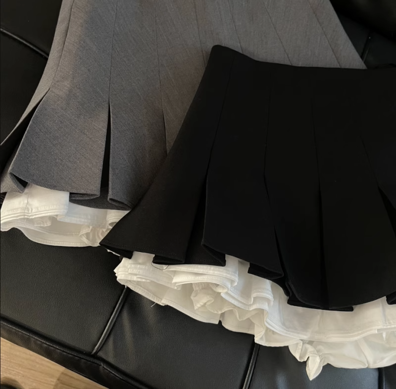 Japanese Pleated A-Line Mini Skirt