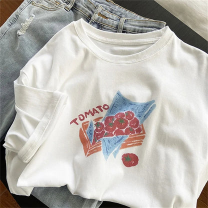 Tomato Print Short Sleeve T-shirt