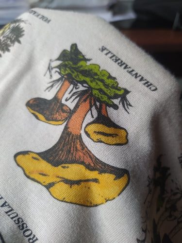 Mushroom Print Short Sleeve T-shirt