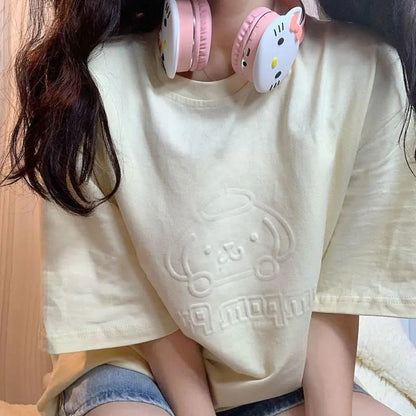 Japanese Anime Logo Short Sleeve T-shirt