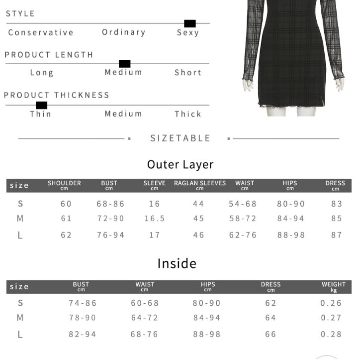Cute Black Patchwork Plaid Detachable Sleeves Mini Dress Summer Aesthetic Casual E-Girl Kawaii Korean Japanese Harajuku