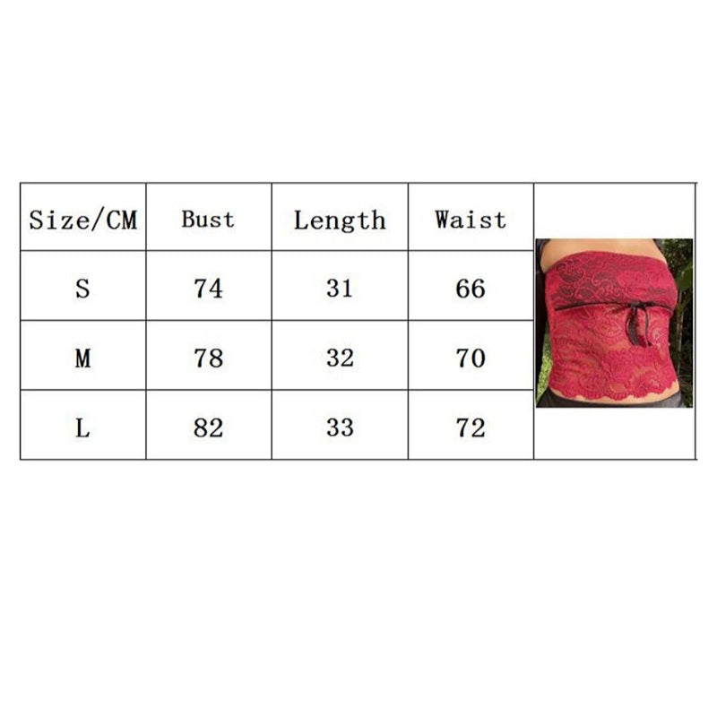 Hot Pink Lace Mesh Tube Top