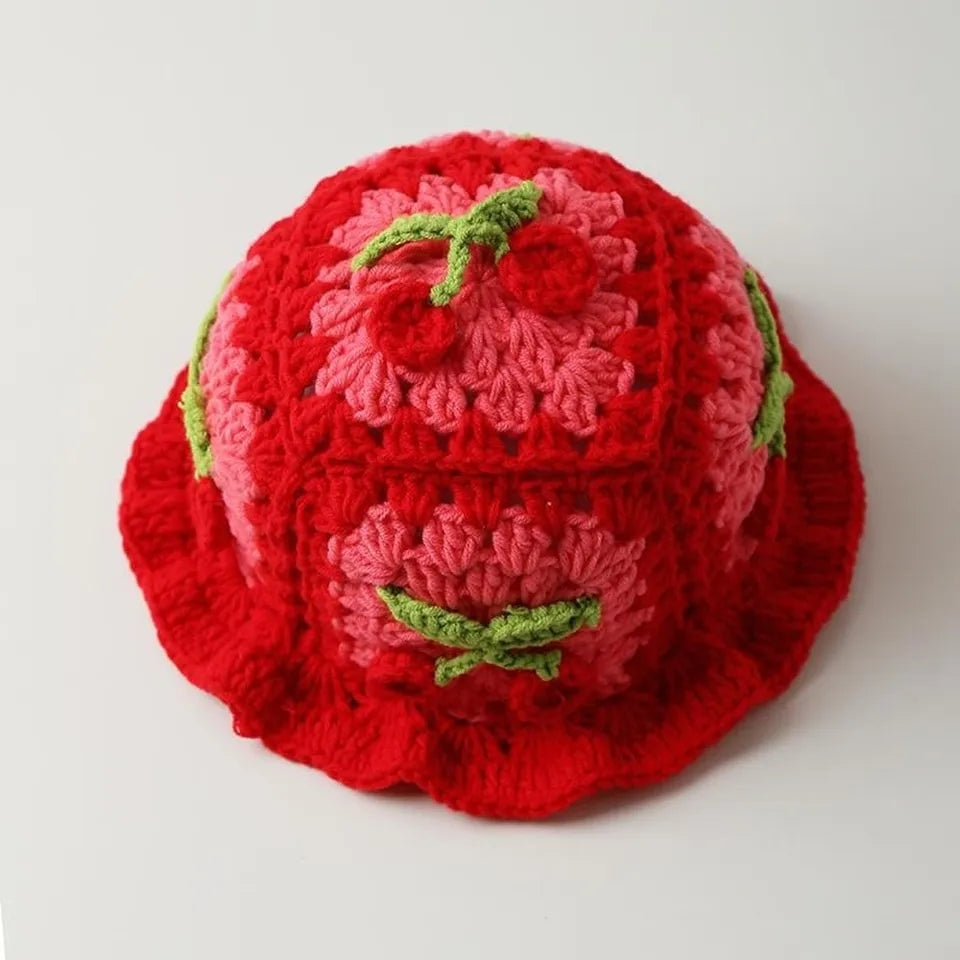 Cherry Knit Hat
