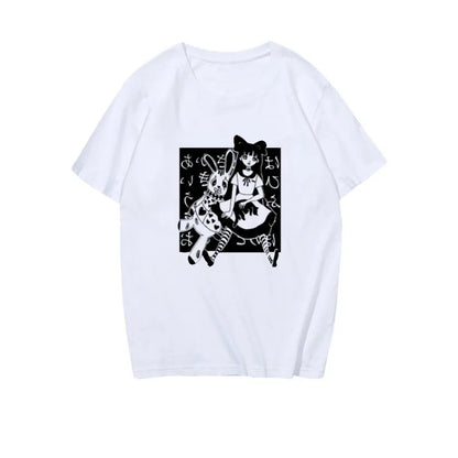 Anime Girl Doll Print Short Sleeve T-shirt