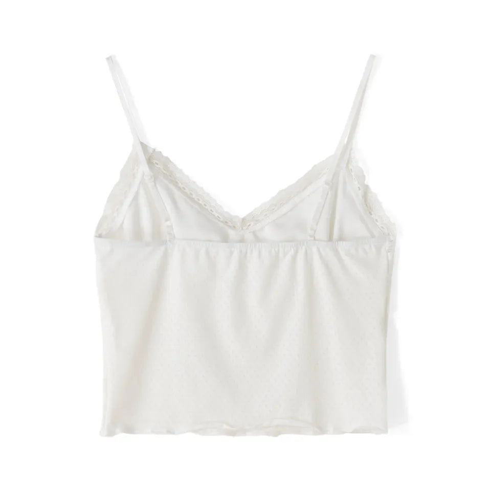 White Lace Tank Top