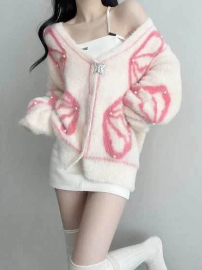 Fluffy Butterfly Sweater