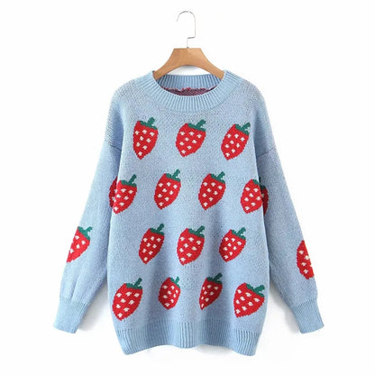 Strawberry Knit Sweater