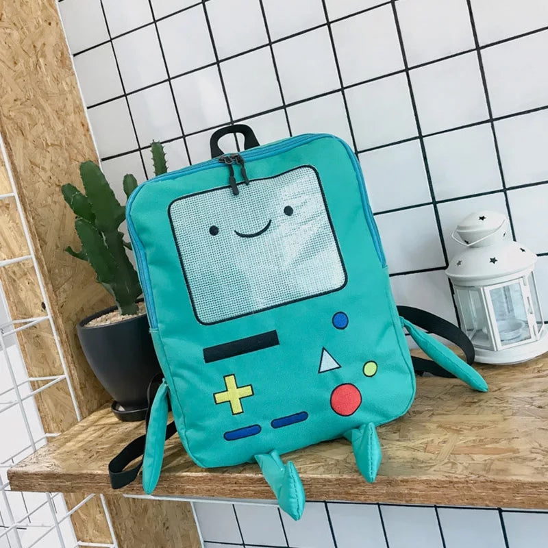 Cute BMO Gameboy Cartoon Backpack Bag Aesthetic Casual Summer E-Girl Kawaii Korean Japanese Harajuku