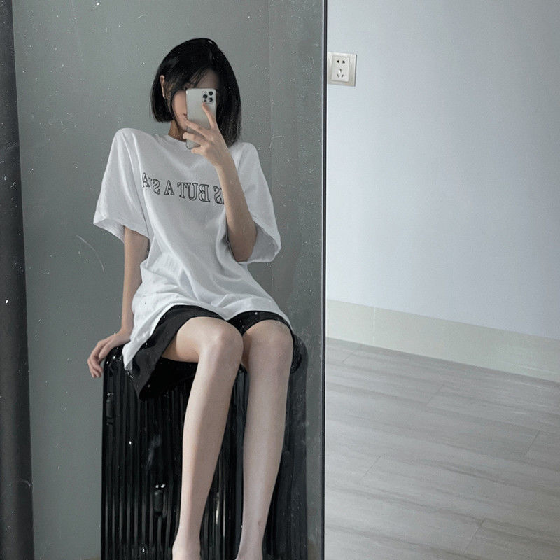 Flower Print Loose Short Sleeve T-shirt