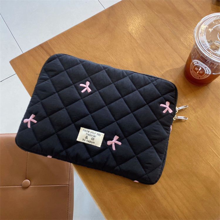 Bow Padded Sleeve Laptop Bag