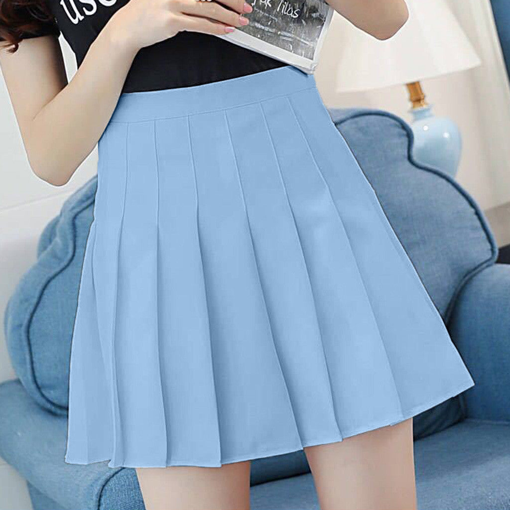 Cute School Girl Pleated High Waisted Tennis Mini Skirts Bottoms E-Girl Kawaii Korean Japanese Harajuku Retro Streetwear Aesthetic