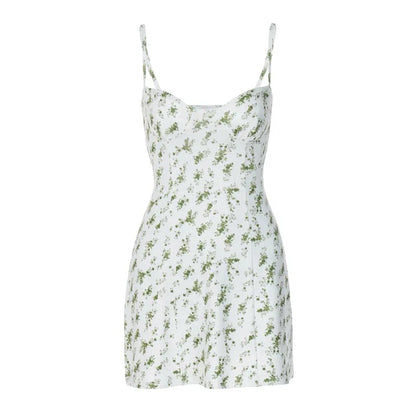 Floral Chiffon A-Line Mini Dress