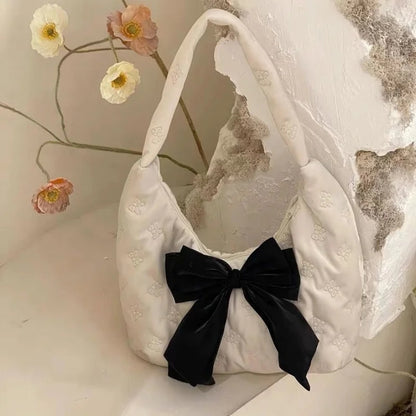 Butterfly Cotton Bow Handbag