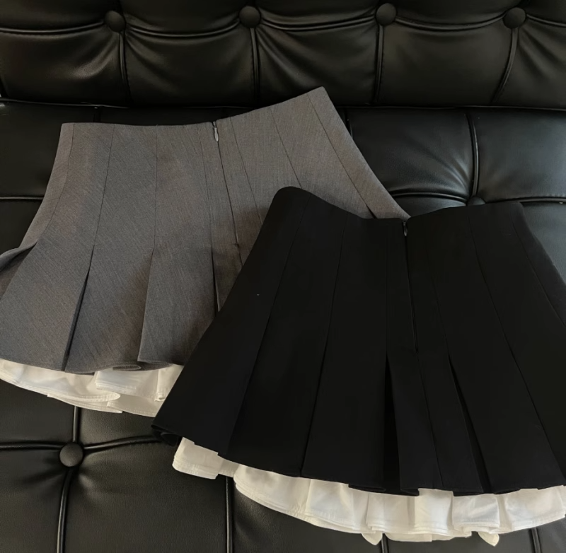 Japanese Pleated A-Line Mini Skirt