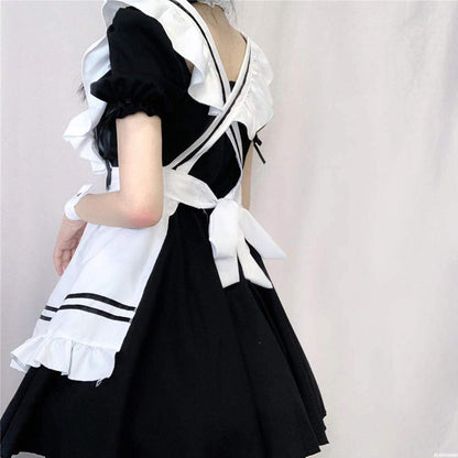 Japanese Maid Dress Costume Set