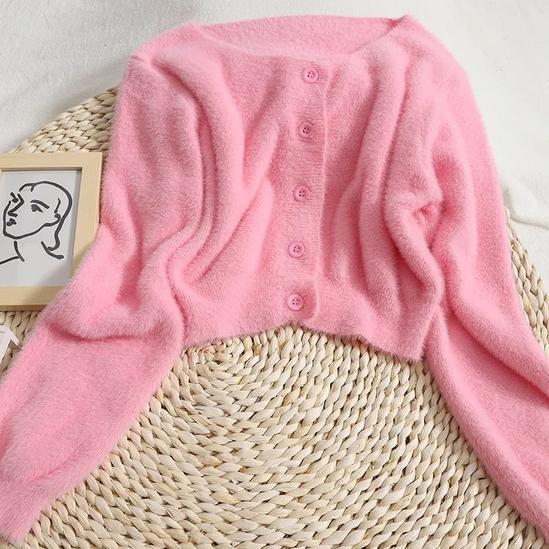 Pastel Fluffy Soft Cardigan