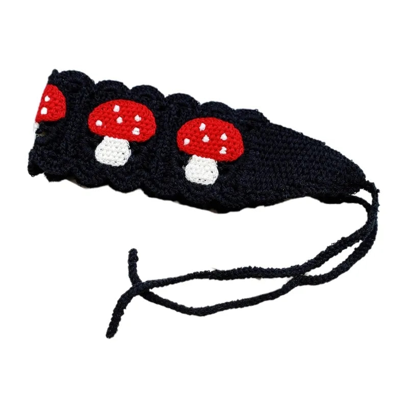 Mushroom Crochet Headband