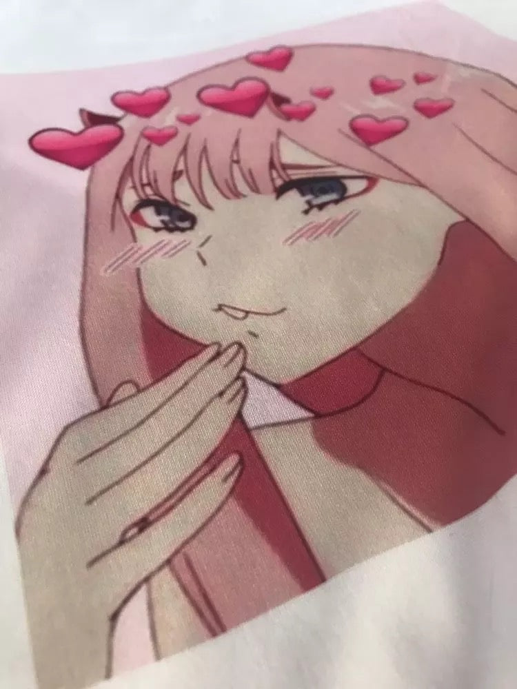 Cute Anime Girl Print Cartoon Graphic Casual Short Sleeve Shirt Tee T-shirt E-Girl Kawaii Korean Japanese Harajuku Chinese Retro Streetwear Aesthetic