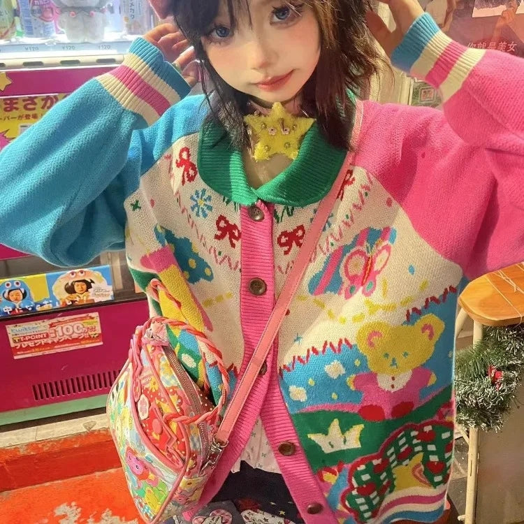 Rainbow Colorful Landscape Sweater
