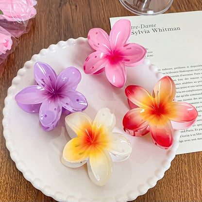 Frangipani Flower Claw Clip