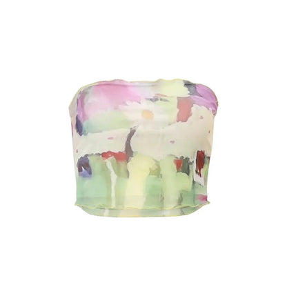 Tie Dye Colorful Tube Top