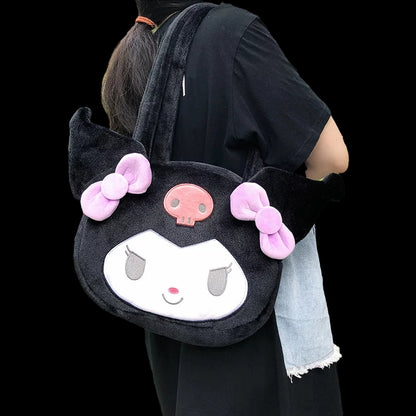 Cute Japanese Anime Cartoon Plush Messenger Bag Handbag Purse