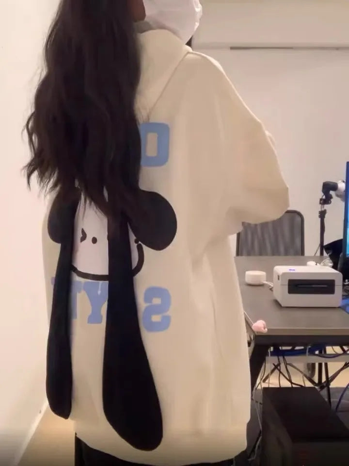 Japanese Dog Long Ears Zip Up Hoodie