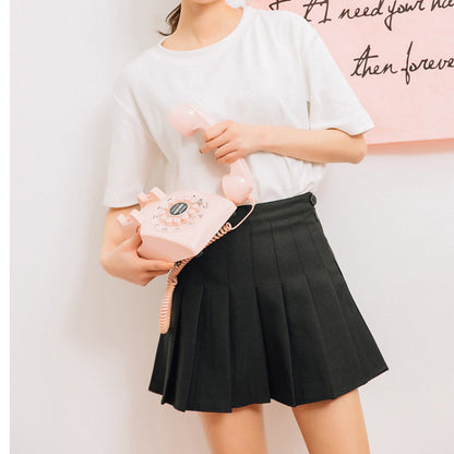 Cute School Girl Pleated High Waisted Tennis Mini Skirts Bottoms E-Girl Kawaii Korean Japanese Harajuku Retro Streetwear Aesthetic