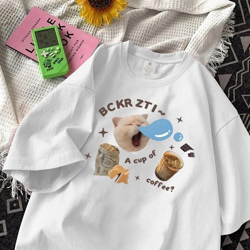 Cat Coffee Bakery Short Sleeve T-shirt