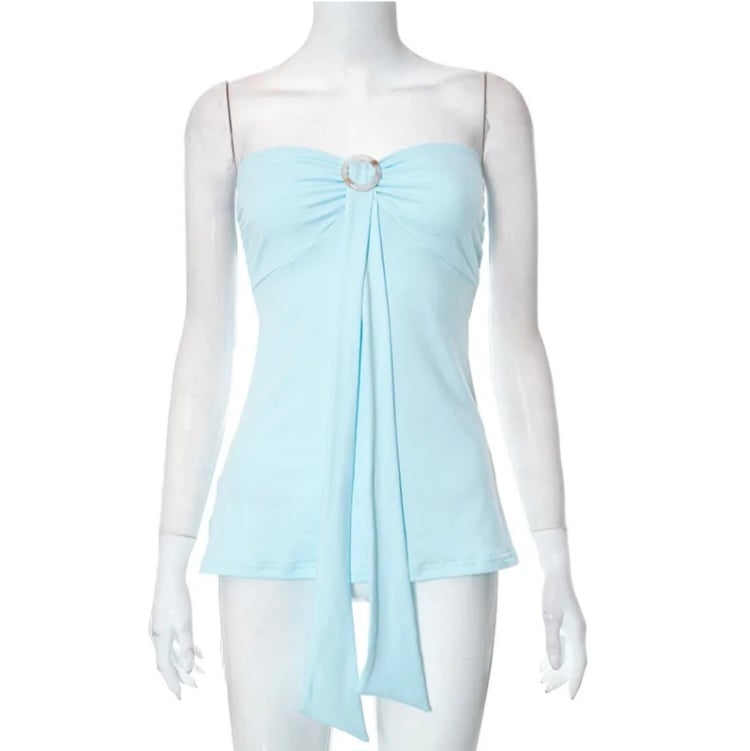 Baby Blue Tube Top