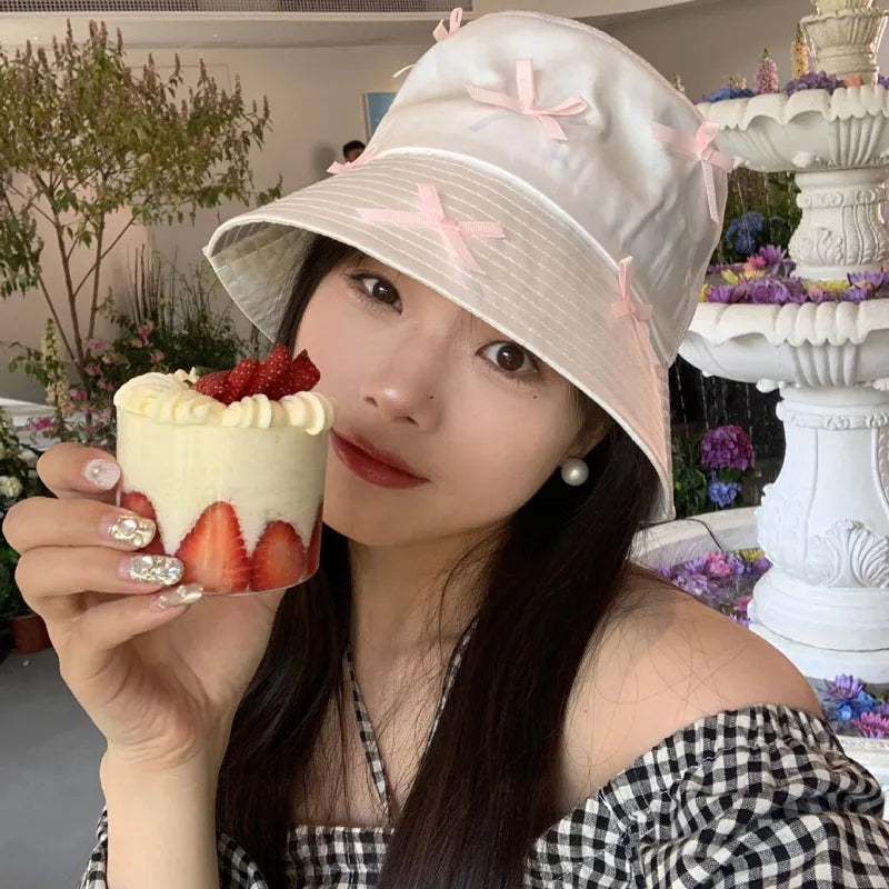 Bow Ribbon Bucket Hat