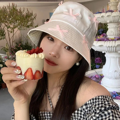 Bow Ribbon Bucket Hat