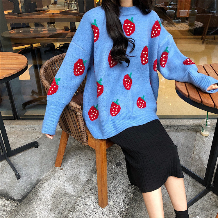 Strawberry Knit Sweater