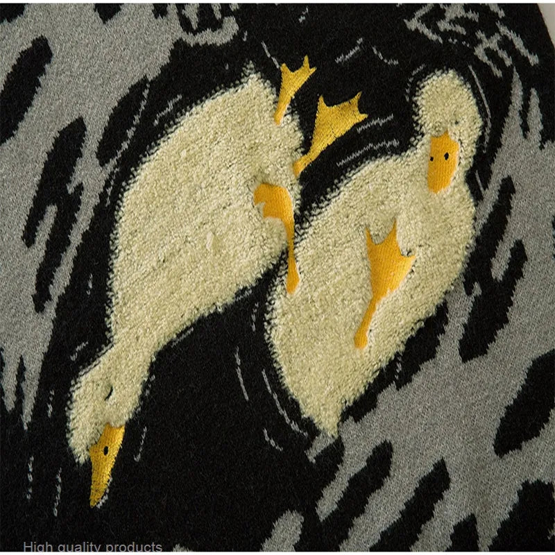 Swimming Duck Knit Sweater Vest