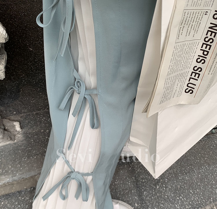 Chic Bowknot Wide Leg Pants