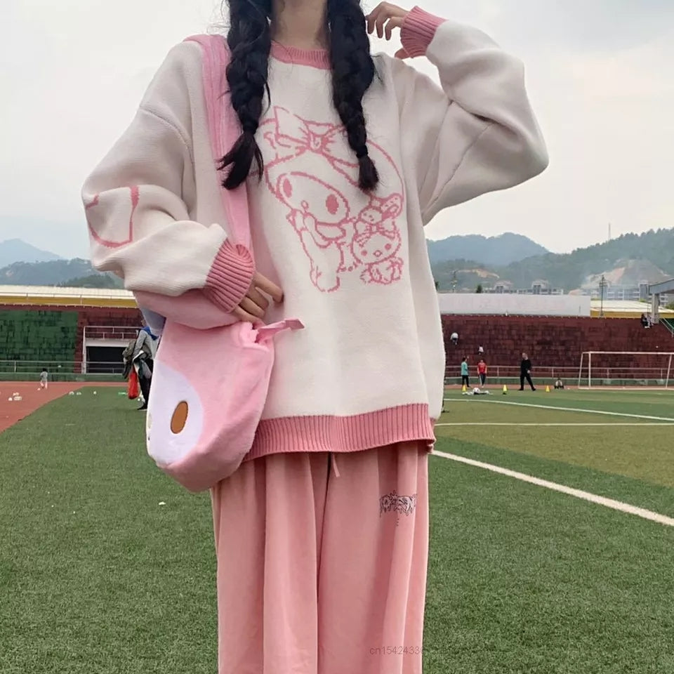 Japanese Anime Long Sleeve Knit Sweater