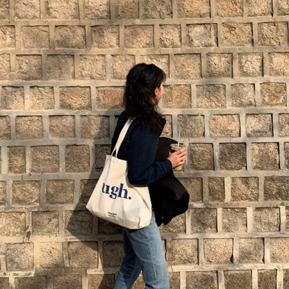Sign Large Canvas Tote Bag