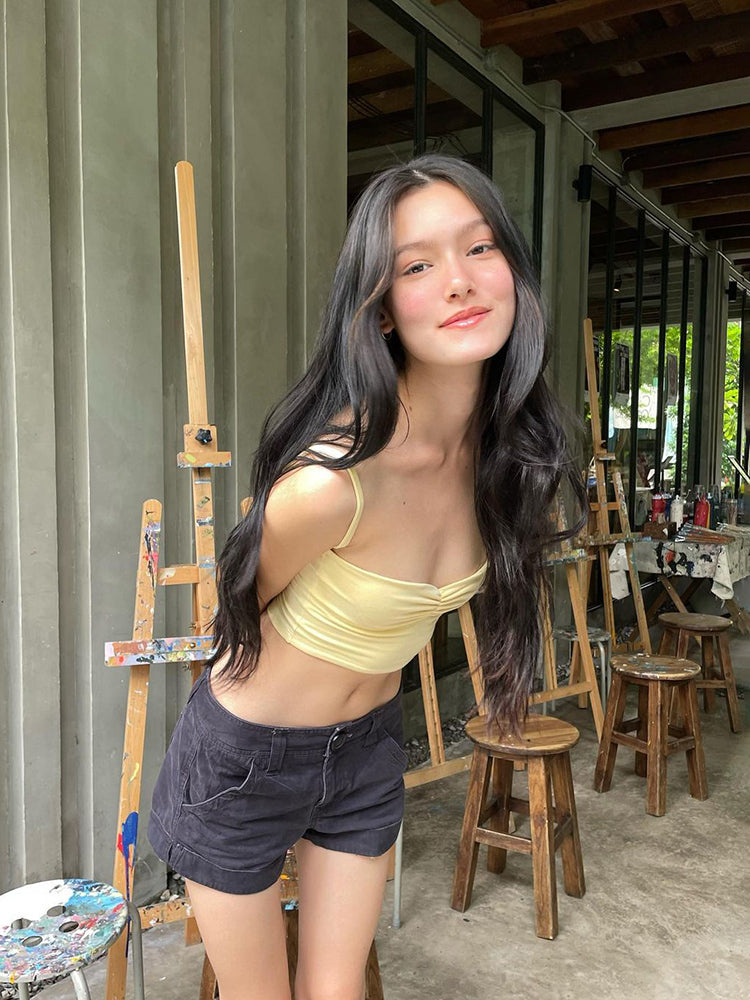 Yellow Bow Tank Top