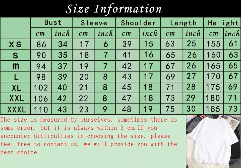 Cat Cartoon Print Loose Short Sleeve T-shirt