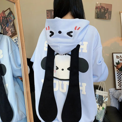 Japanese Dog Long Ears Zip Up Hoodie