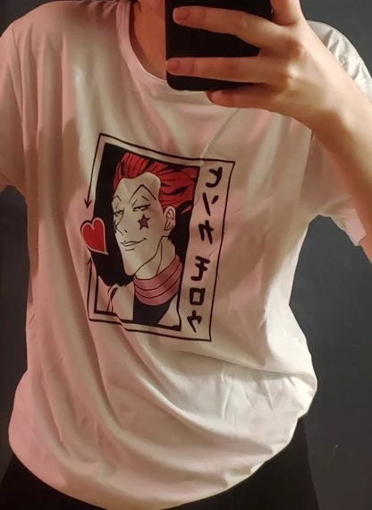 Anime Cartoon Print Graphic Casual Short Sleeve Shirt