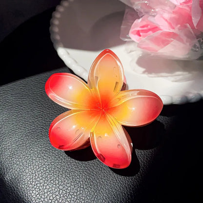 Frangipani Flower Claw Clip
