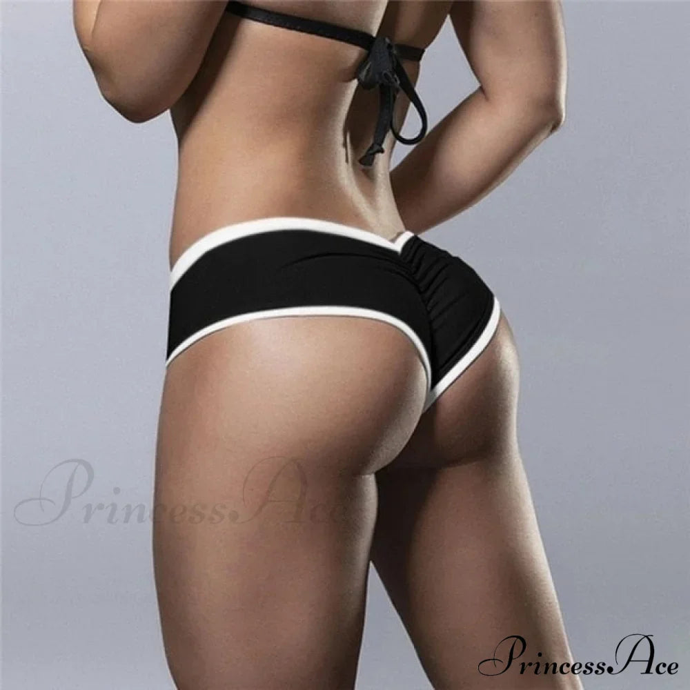 Fitness Push Up Gym Tights Pocket Shorts