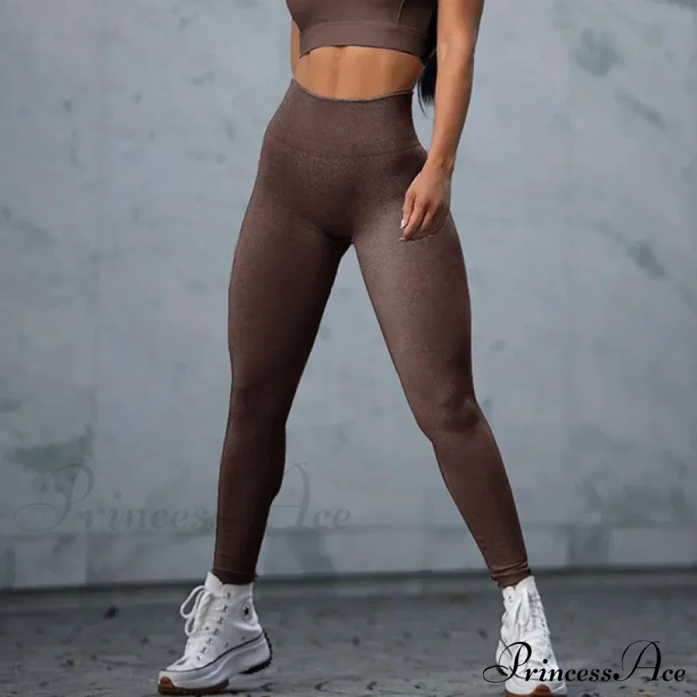 Fitness Sport Seamless Running Yoga Sportswear High Waist Push Up Athletic Slim Jogging Female Leggings