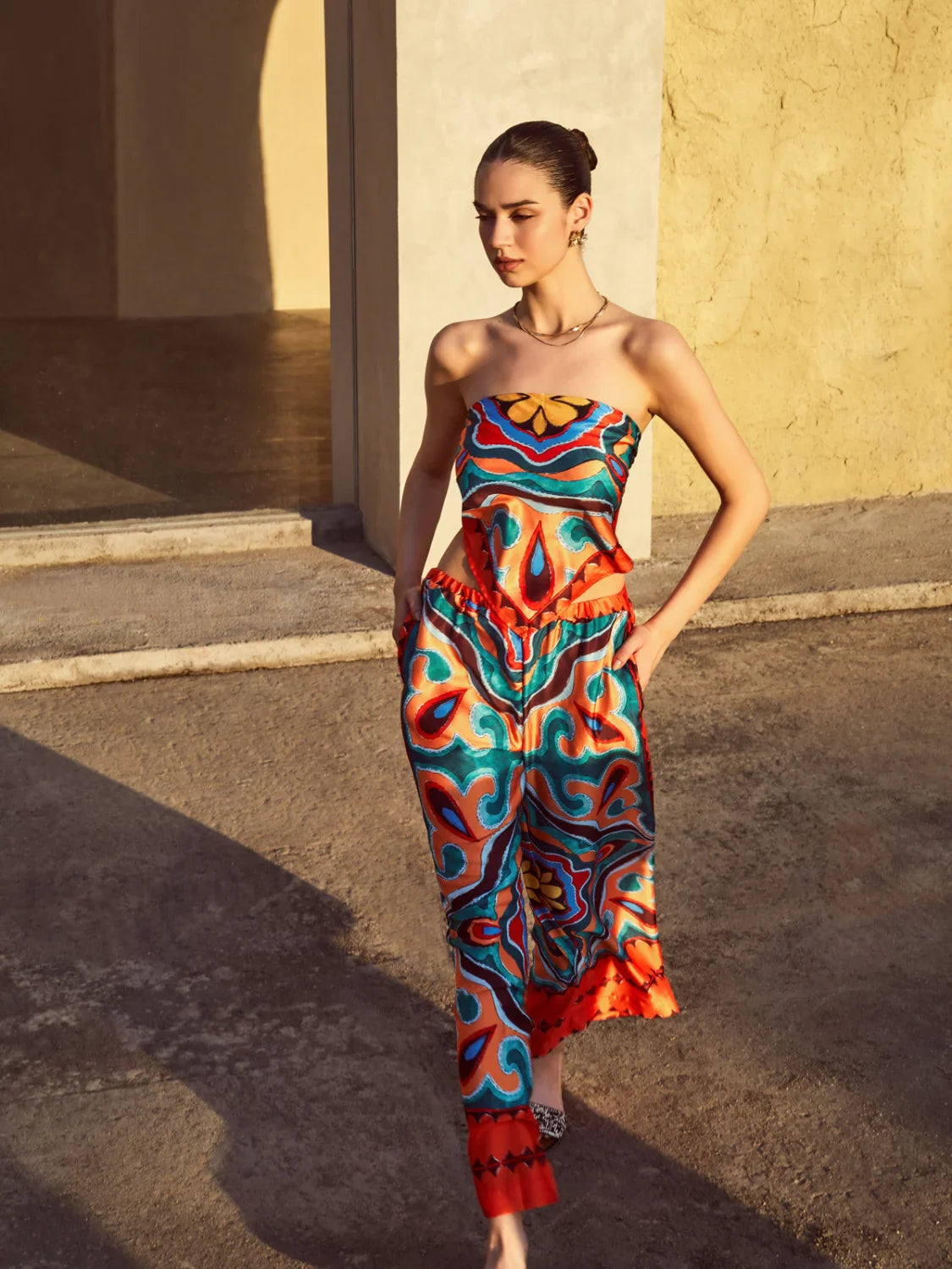 Flaming Passions Graceful Back Tie Top