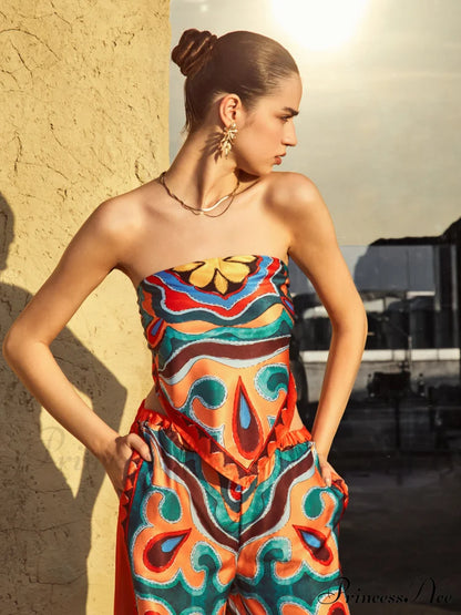Flaming Passions Graceful Back Tie Top